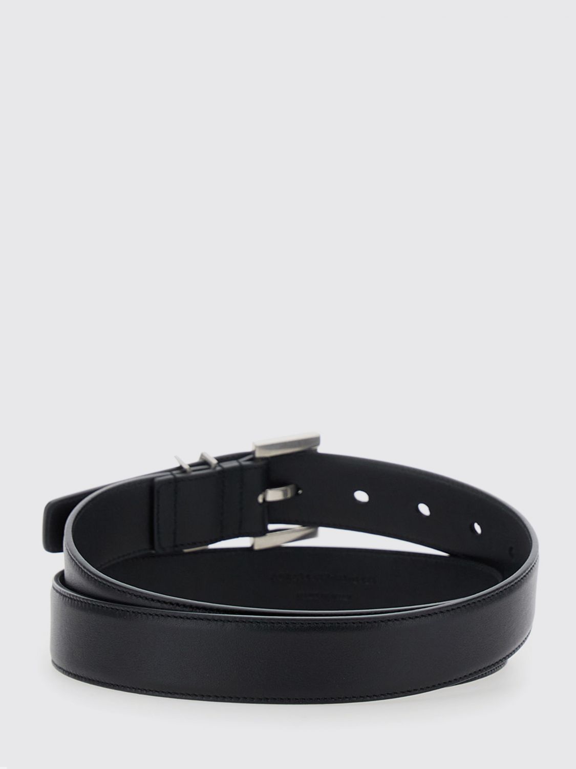 Saint Laurent Women Cassandre Calfskin Leather Belt Saint Laurent With Ysl Monogram Buckle SAINT LAURENT
