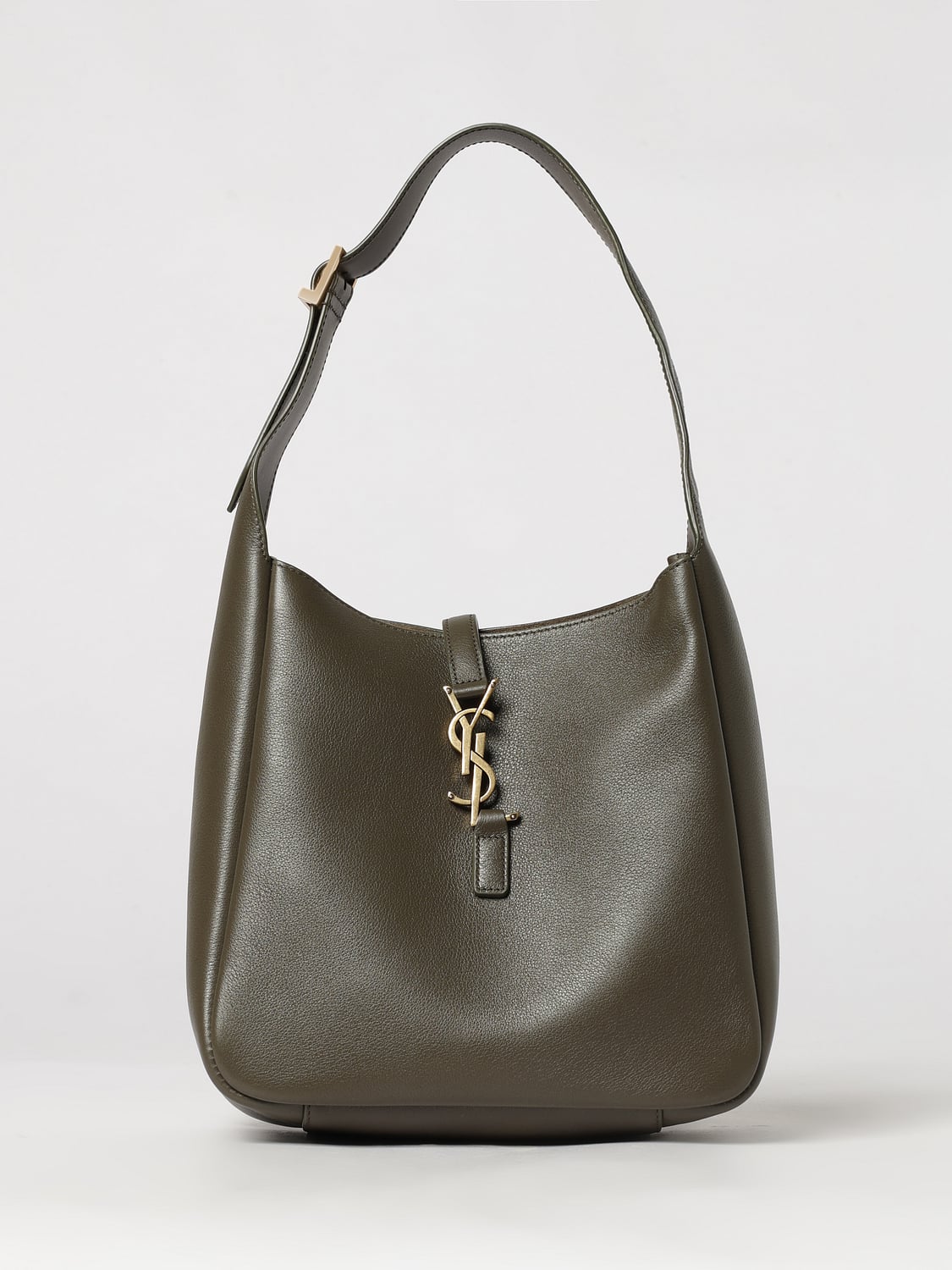 Saint Laurent Women Saint Laurent Le 5 I� 7 Ysl Logo Smooth Calfskin Mini Hobo Bag SAINT LAURENT