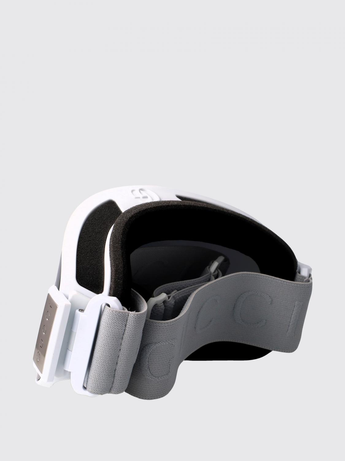 Gucci Men Gucci Acetate Ski Goggles With Engraved Logo And Adjustable Strap GUCCI