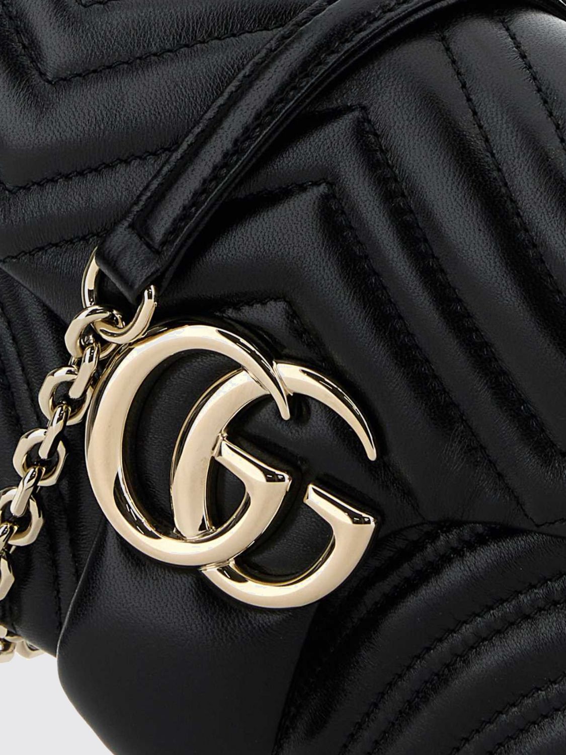 Gucci Women Gg Marmont Shoulder Bag Gucci In Matelasse Leather With Chain Strap GUCCI
