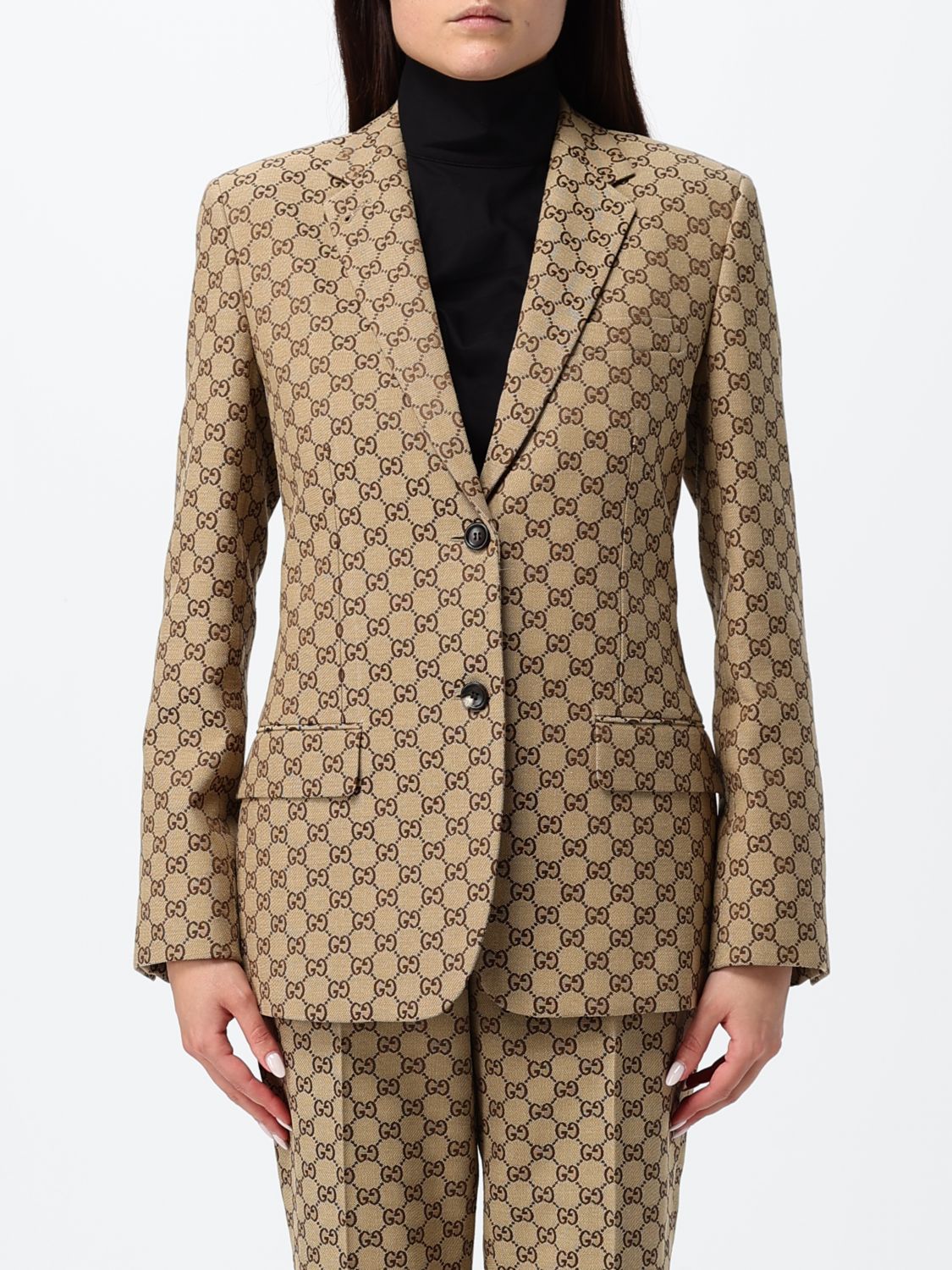 Gucci Jacket Woman Beige GUCCI