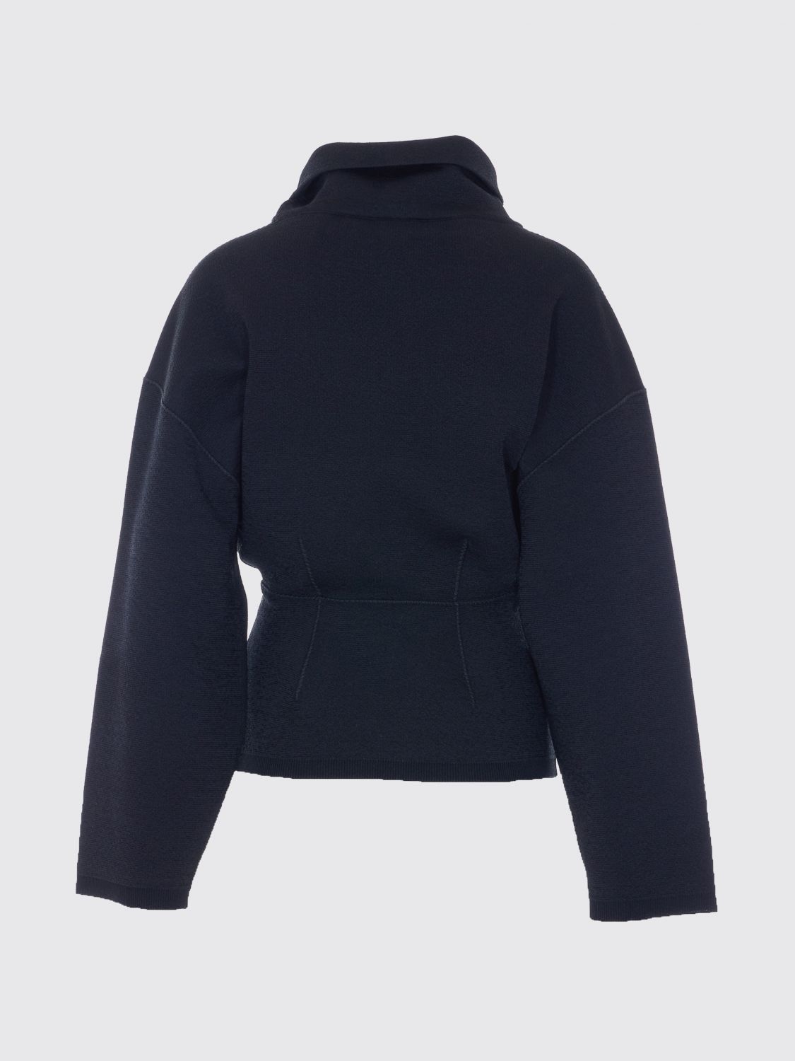 AlaiA Women Alaia Slim-Fit Turtleneck Jumper In Silk Blend With Dropped Shoulders ALAIA