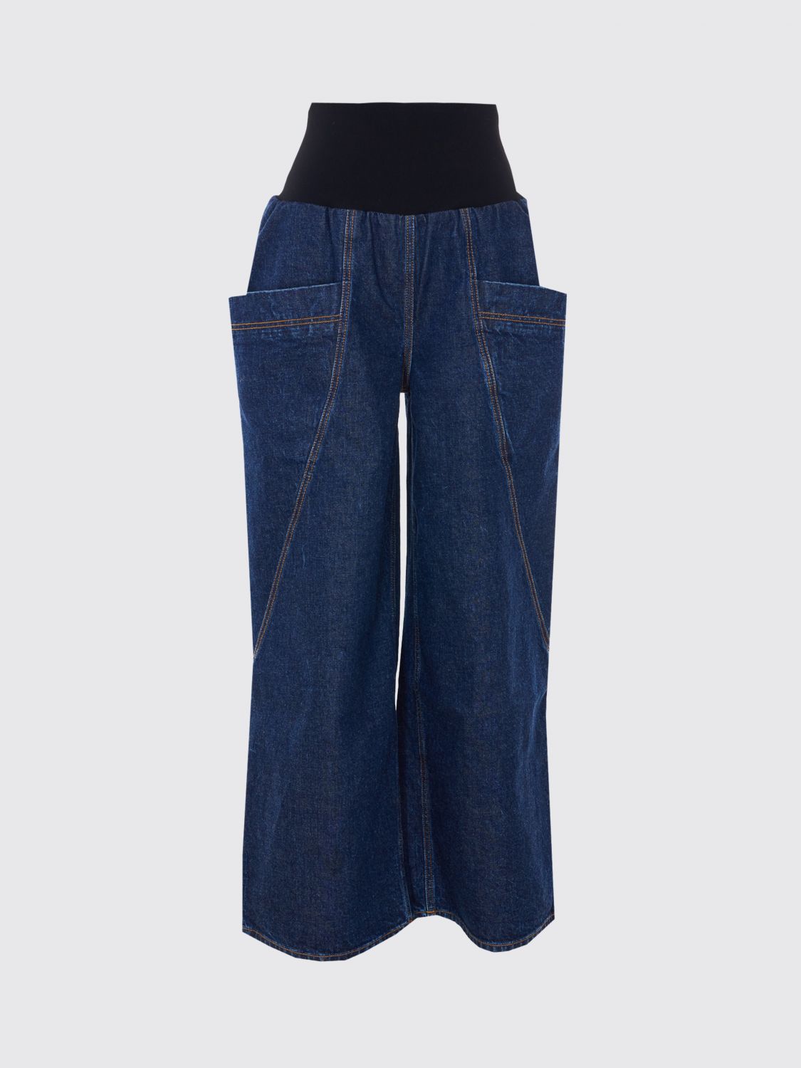 AlaiA Women Alaia High-Waisted Wide-Leg Palazzo Jeans In Denim ALAIA