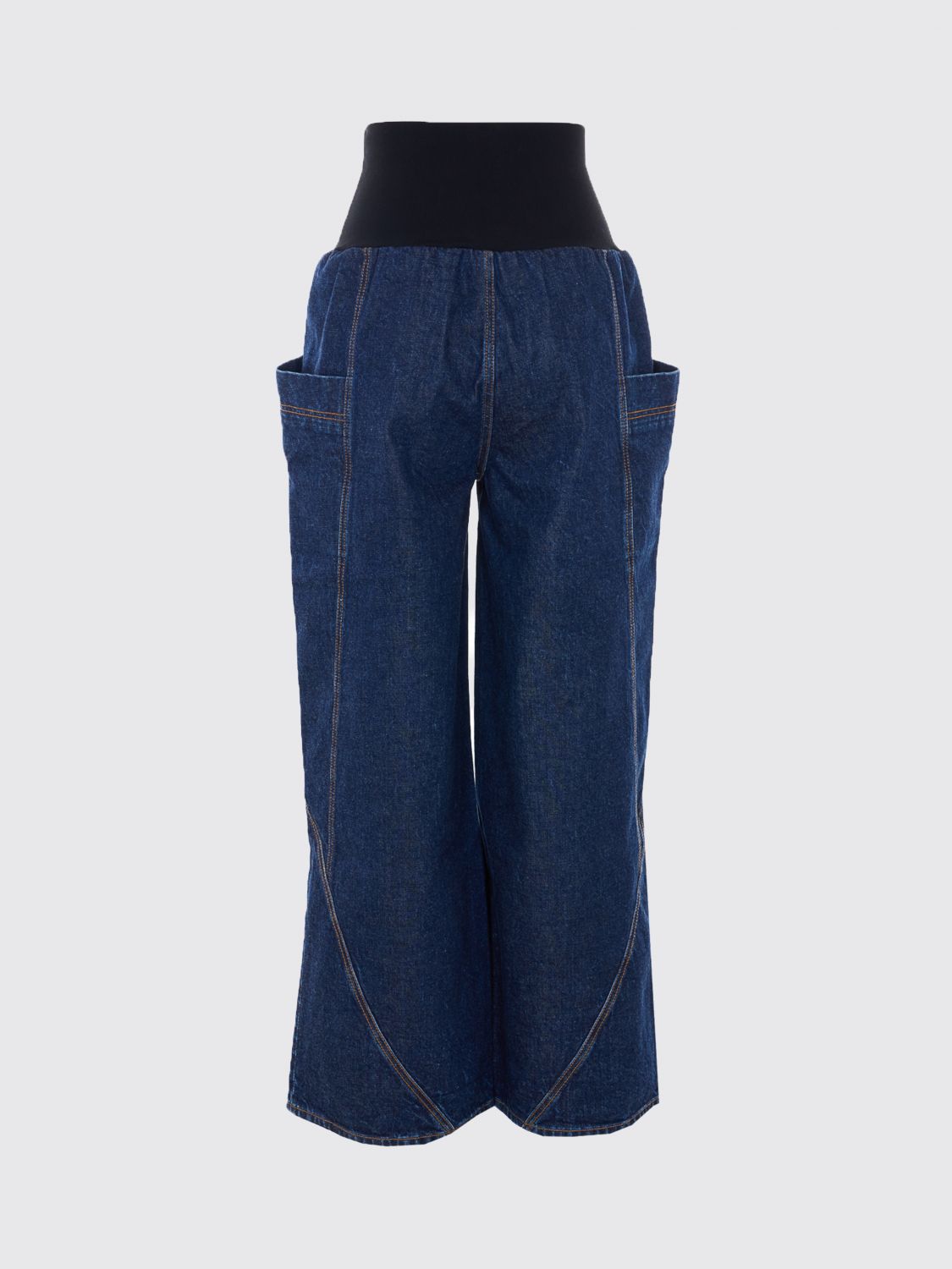 AlaiA Women Alaia High-Waisted Wide-Leg Palazzo Jeans In Denim ALAIA