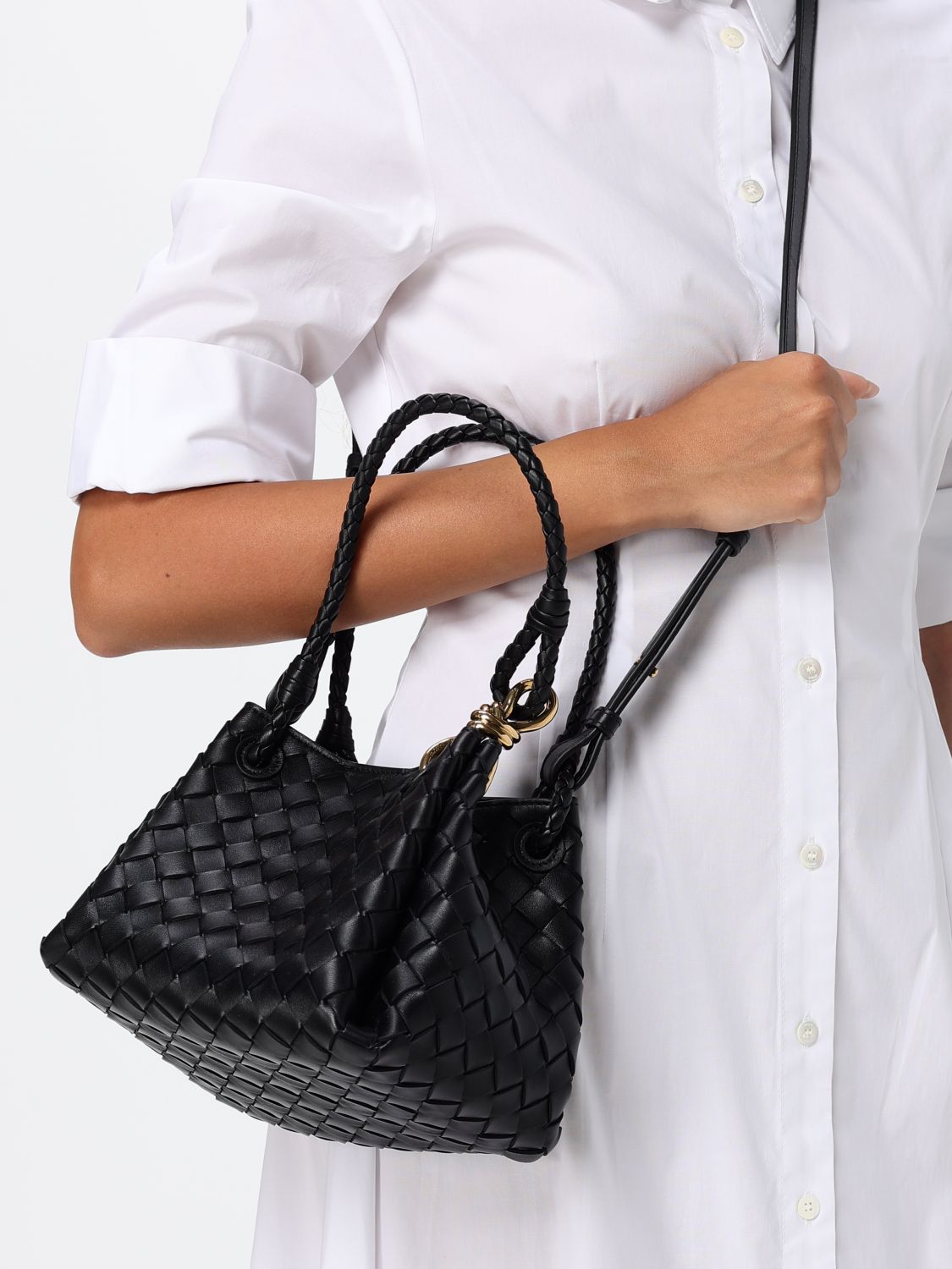 Bottega Veneta Shoulder Bag Woman Black BOTTEGA VENETA