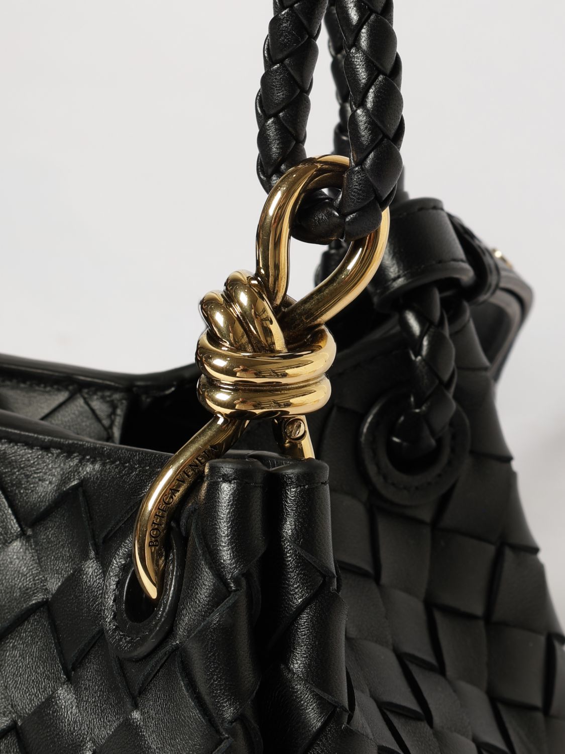 Bottega Veneta Women Parachute Tote Bag Bottega Veneta In Intrecciato Leather With Knot Charm BOTTEGA VENETA