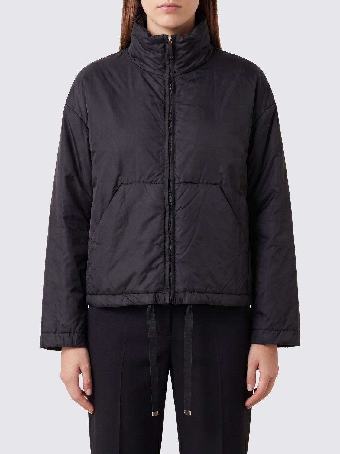 Max Mara The Cube Women Short Padded Jacket In Water Repellent Canvas MAX MARA THE CUBE