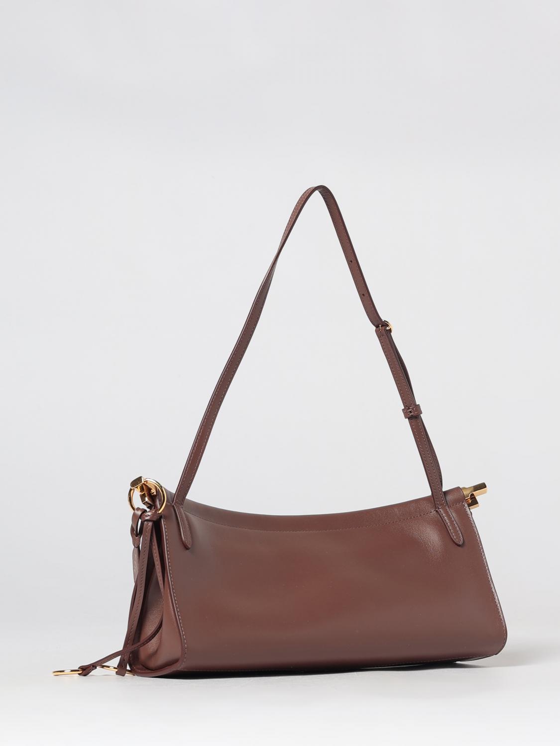 Alai�A Women Le Click East West Smooth Leather Shoulder Bag Alaia With Tassels ALAIA