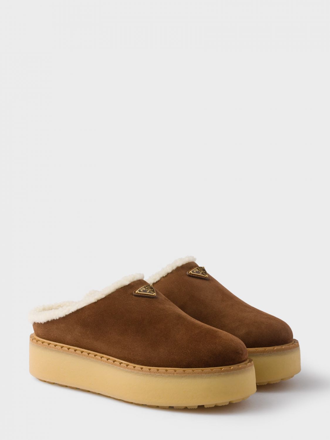 Prada Wedge Shoes Woman Brown PRADA