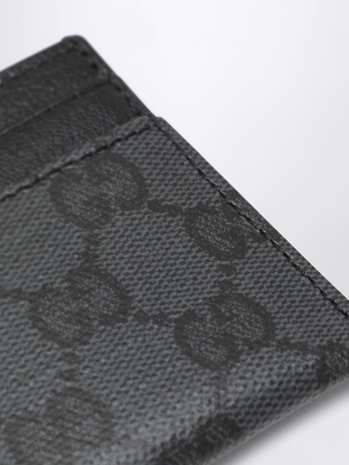 Gucci Men Gucci Gg Supreme Canvas Card Holder With Monogram And Leather Details GUCCI