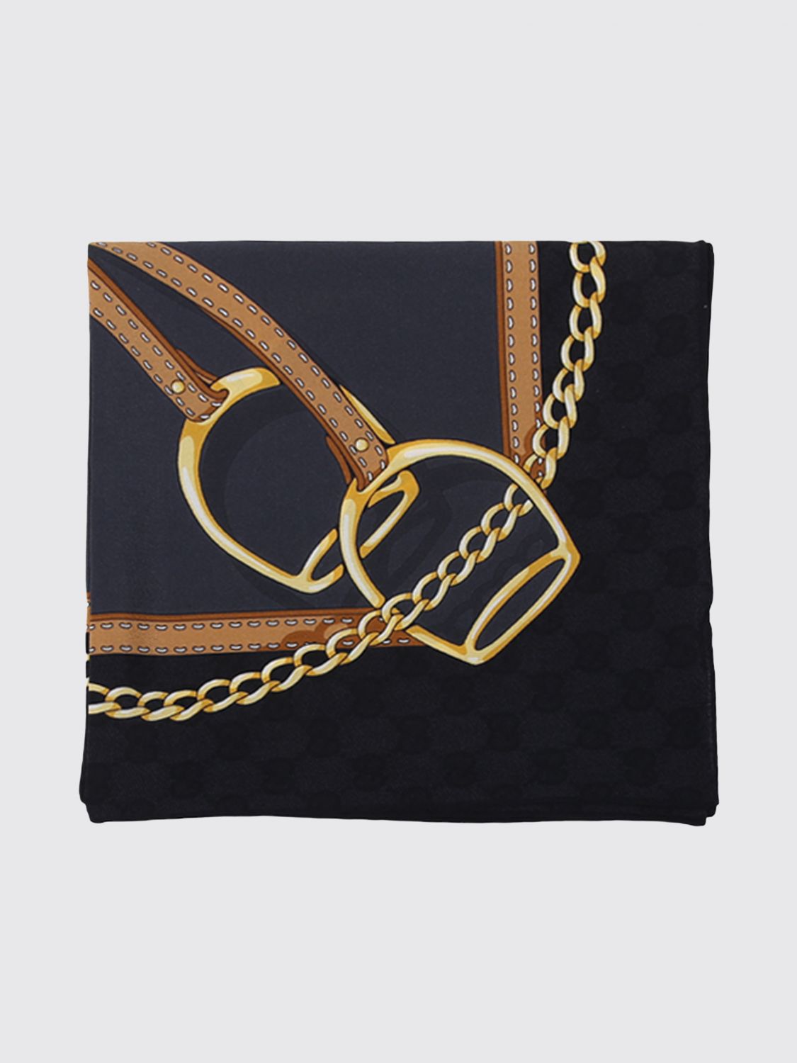 Gucci Women Gucci Multicolour Graphic Print Pure Silk Foulard GUCCI