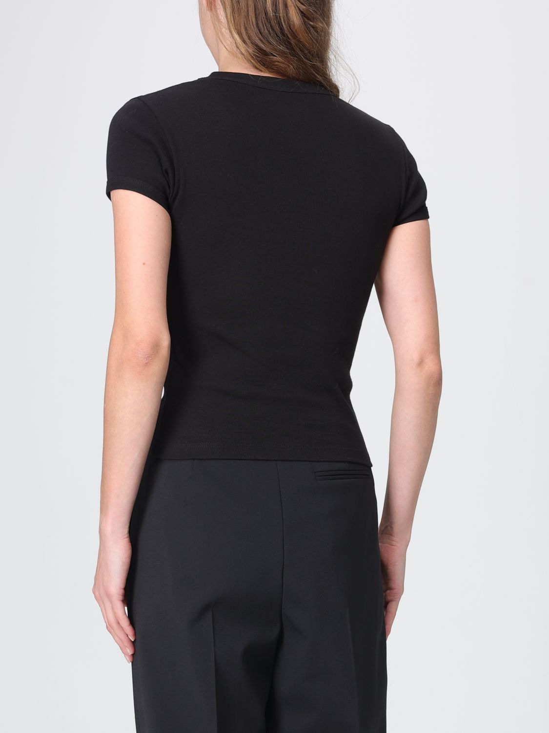 Saint Laurent Slim Fit Cotton T-Shirt With Ysl Monogram SAINT LAURENT