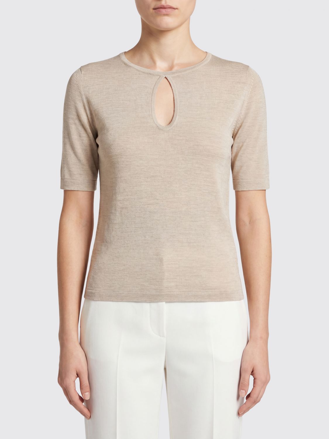 Max Mara Top Woman Beige MAX MARA