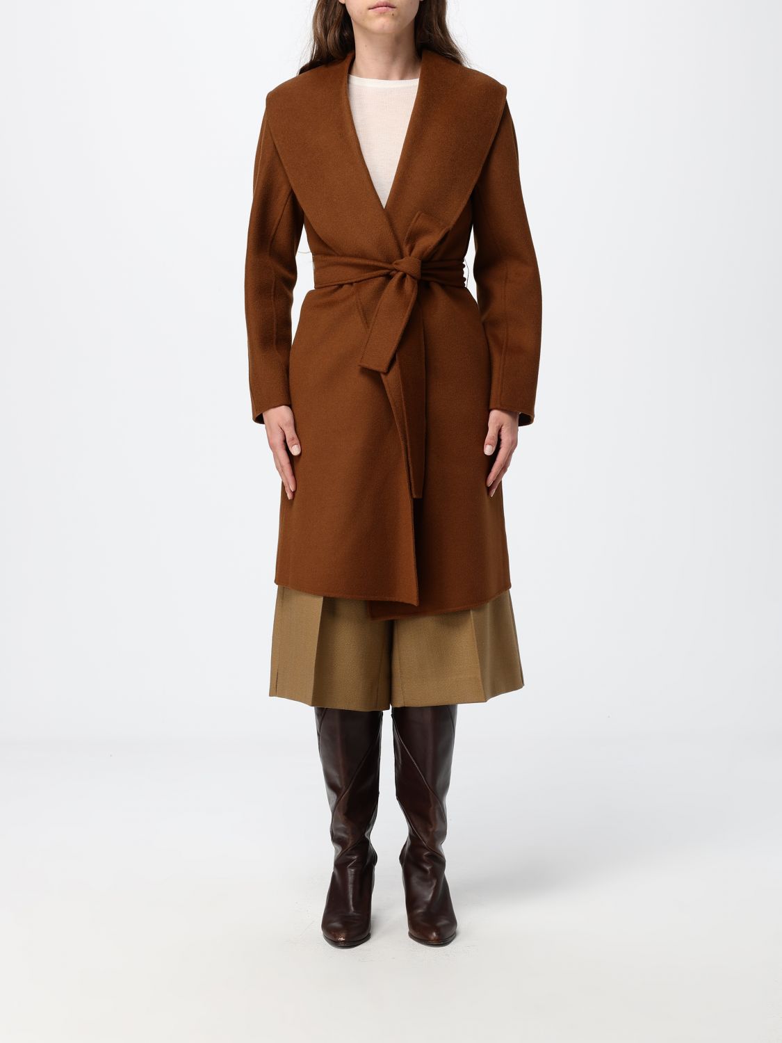 Max Mara Coat Woman Brown MAX MARA