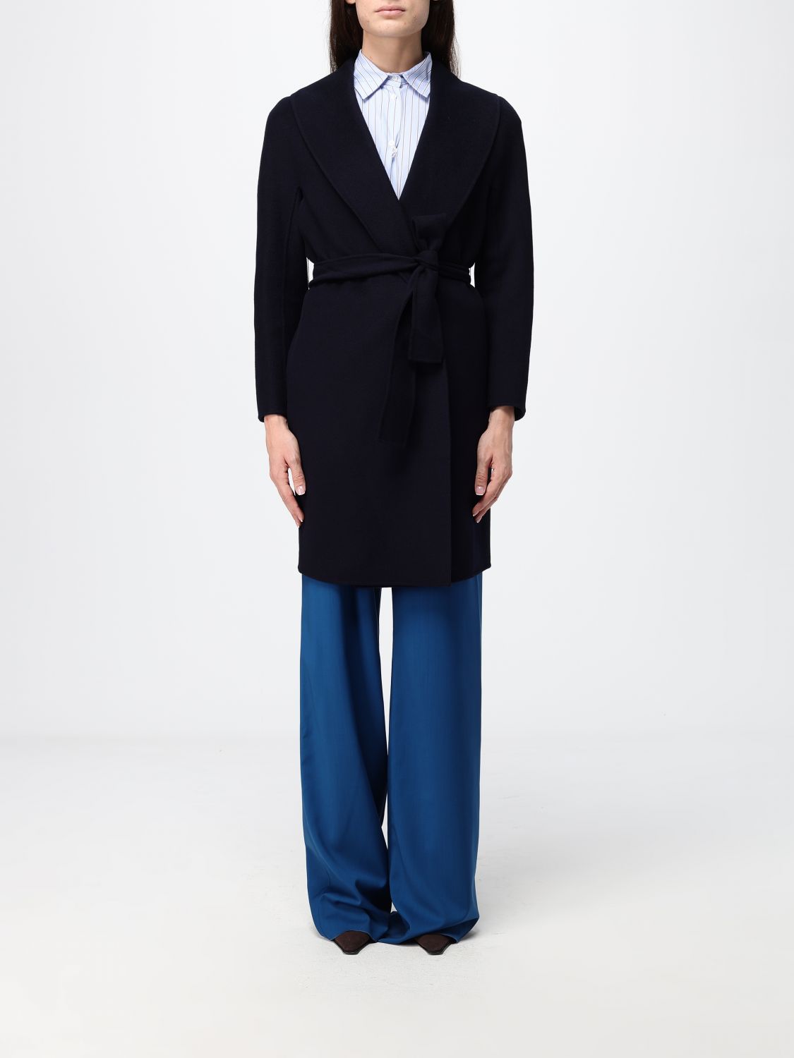 Max Mara Coat Woman Navy MAX MARA