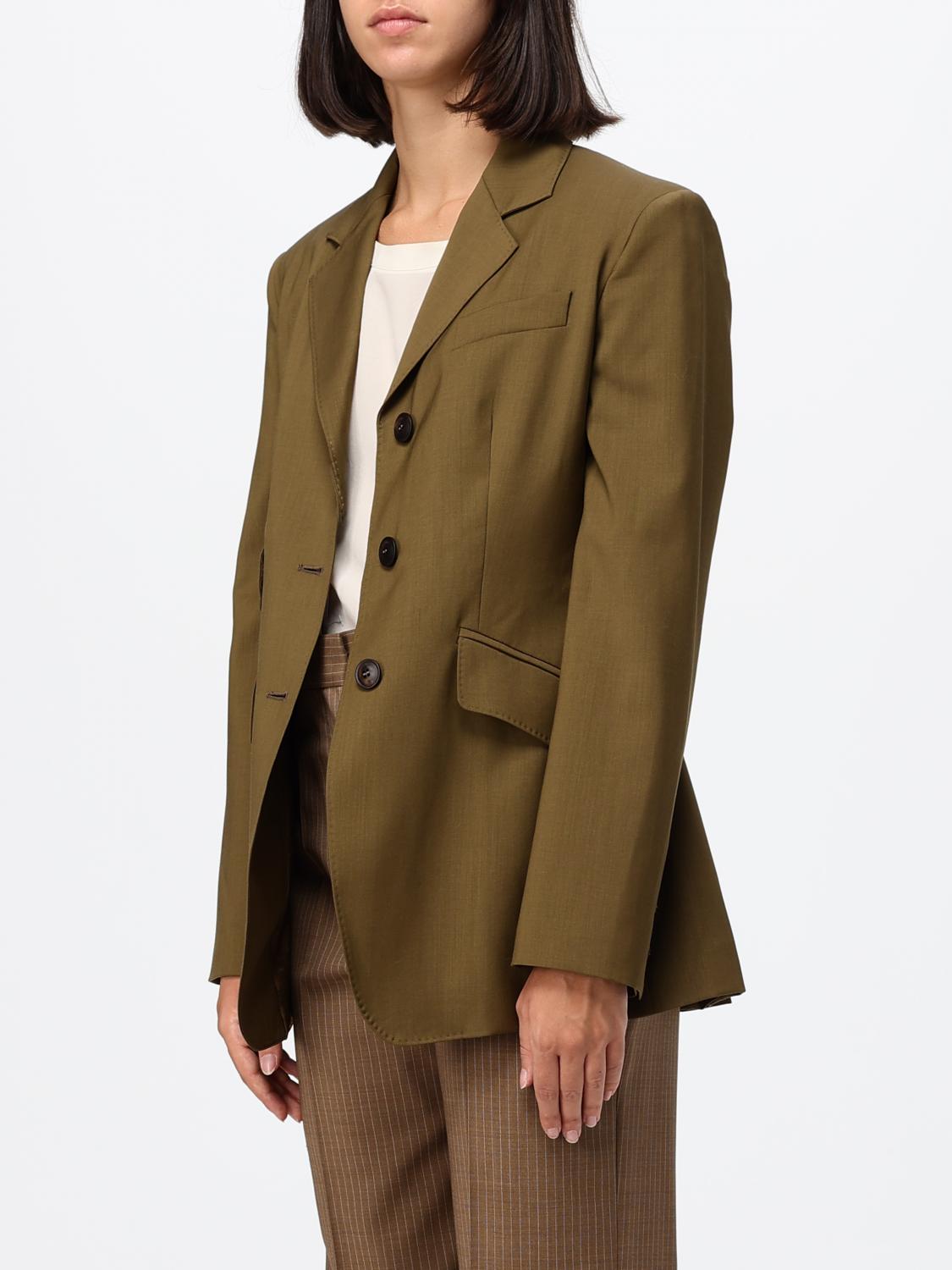 Max Mara Women Single-Breasted Cropped Blazer Max Mara In Virgin Wool With A Slim Fit MAX MARA