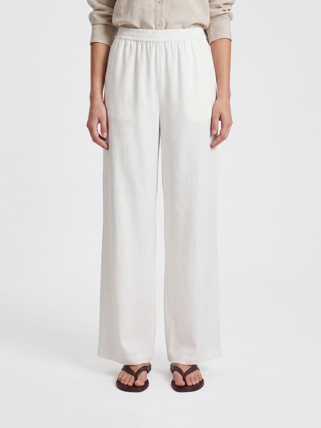 Volonti  High-Waisted Silk Palazzo Trousers Max Mara With Elastic Waist MAX MARA
