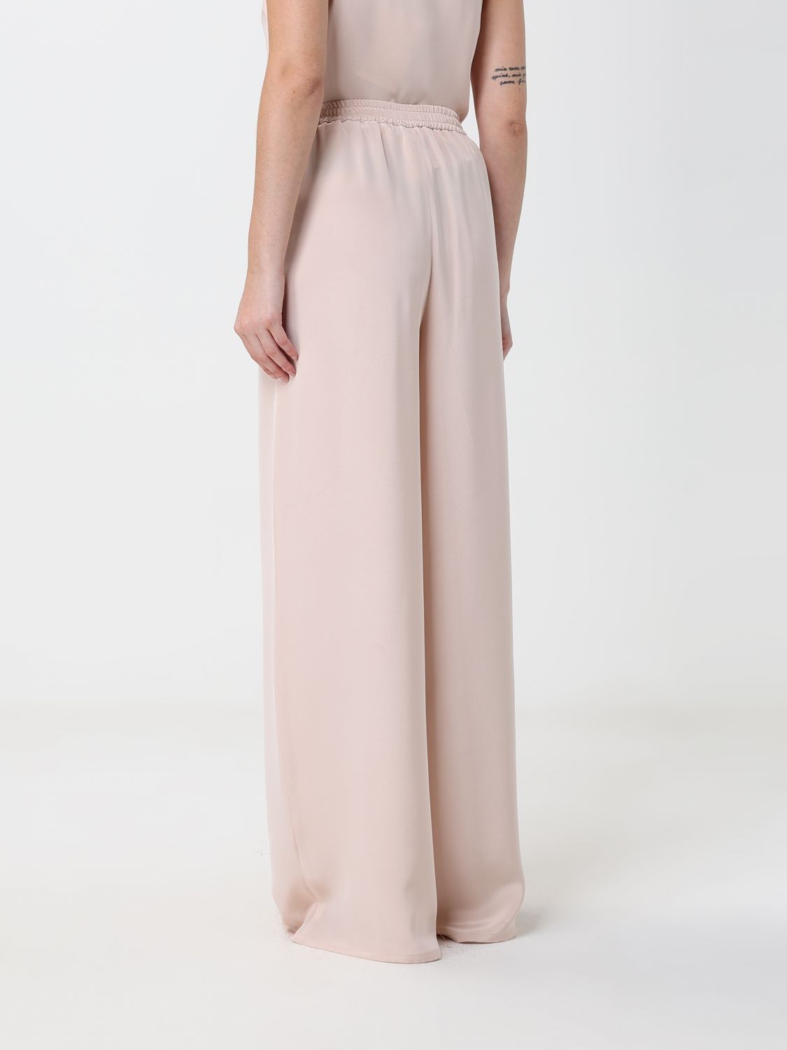 Max Mara Women Volonti  High-Waisted Silk Palazzo Trousers Max Mara With Elastic Waist MAX MARA
