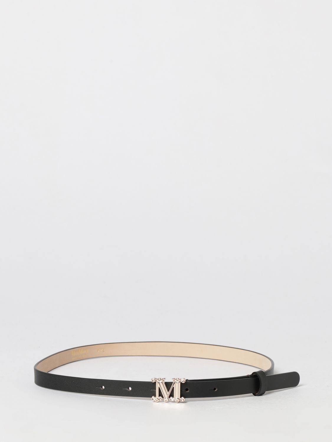 Max Mara Women Max Mara Leather Logo Buckle Belt MAX MARA