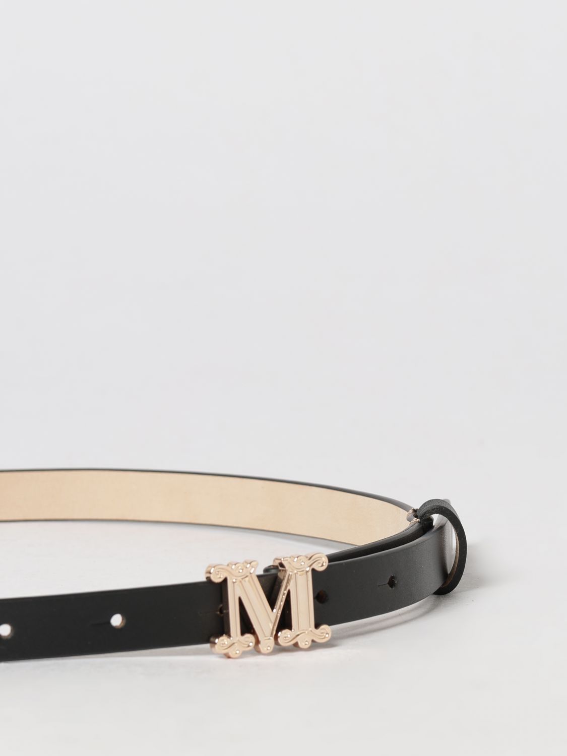 Max Mara Women Max Mara Leather Logo Buckle Belt MAX MARA