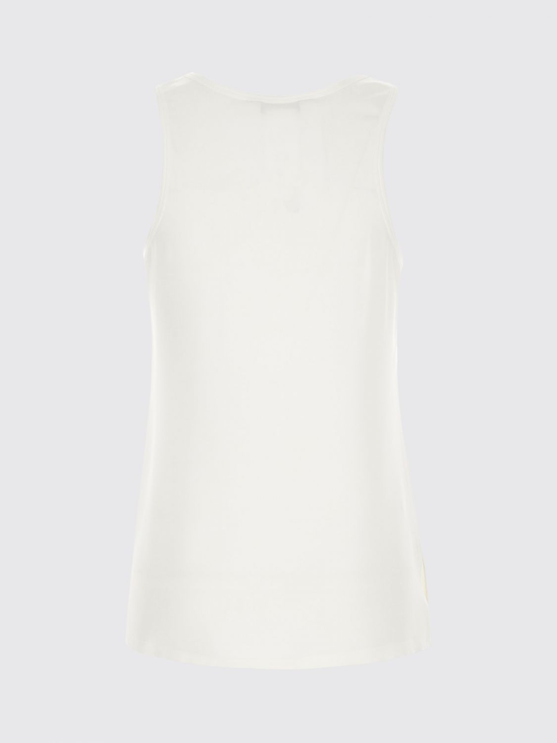 Max Mara Women Max Mara Sleeveless U-Neck Slim Fit Criªpe De Chine Top MAX MARA