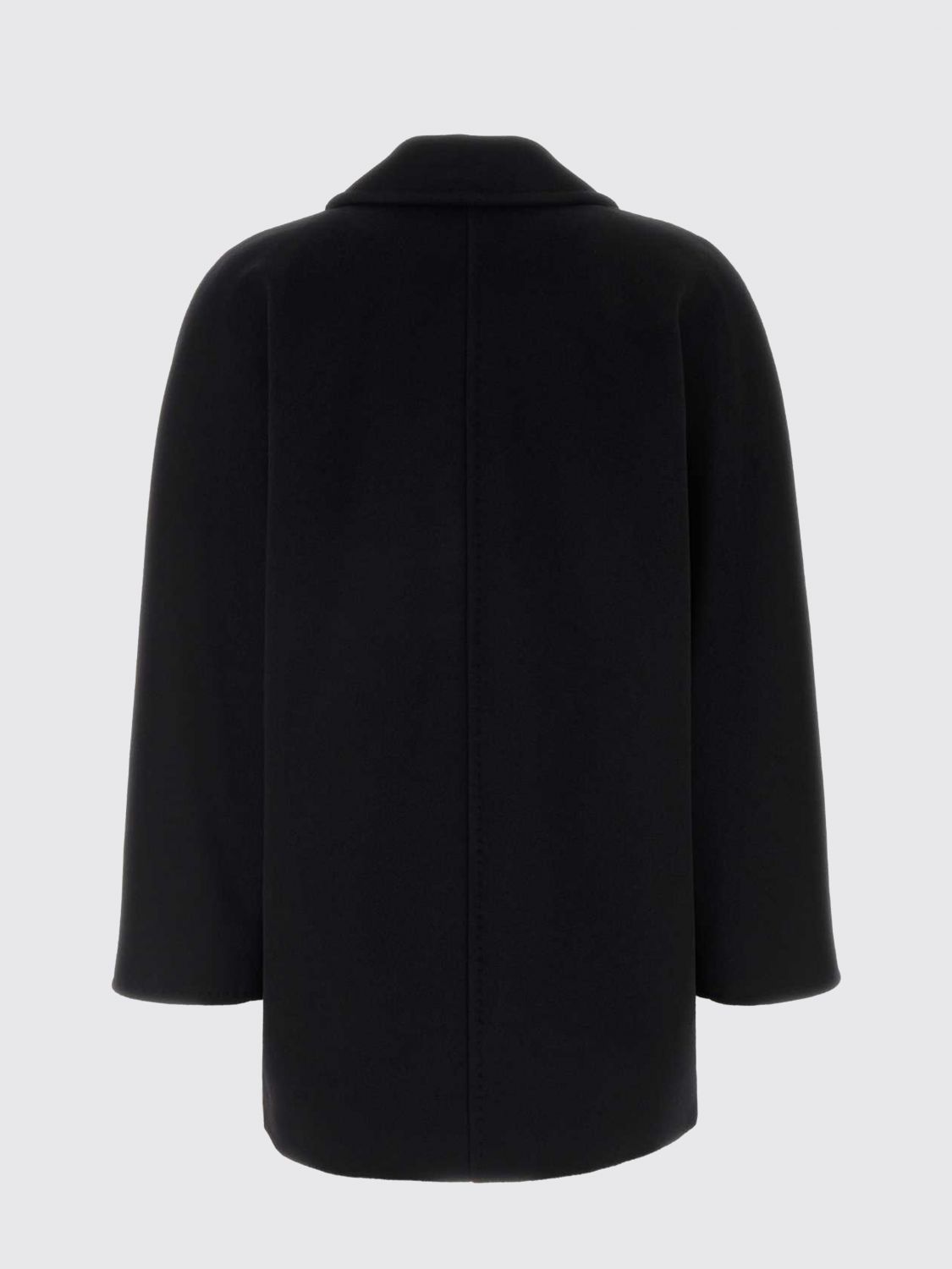 Max Mara Women Max Mara Double-Breasted Wool Caban Coat With Relaxed Fit And Lapel Collar MAX MARA
