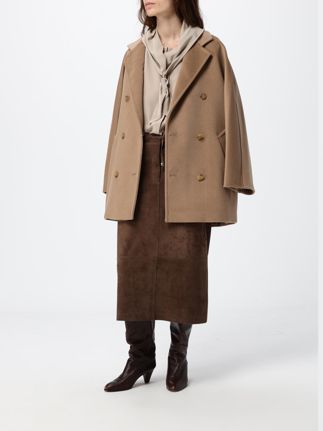 Max Mara Coat Woman Camel MAX MARA