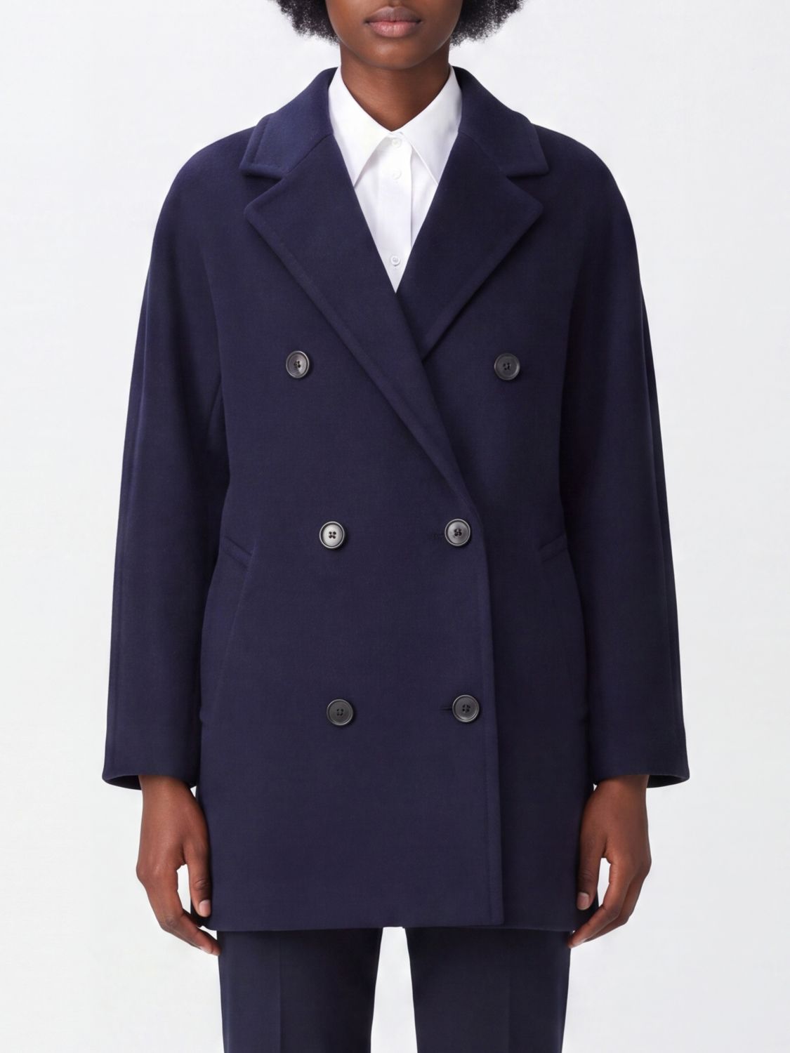 Max Mara Coat Woman Navy MAX MARA