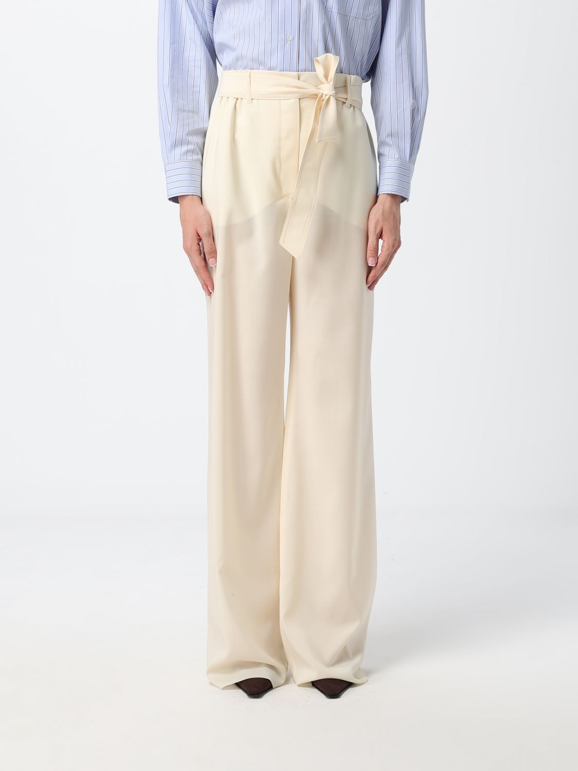 Max Mara Pants Woman White MAX MARA
