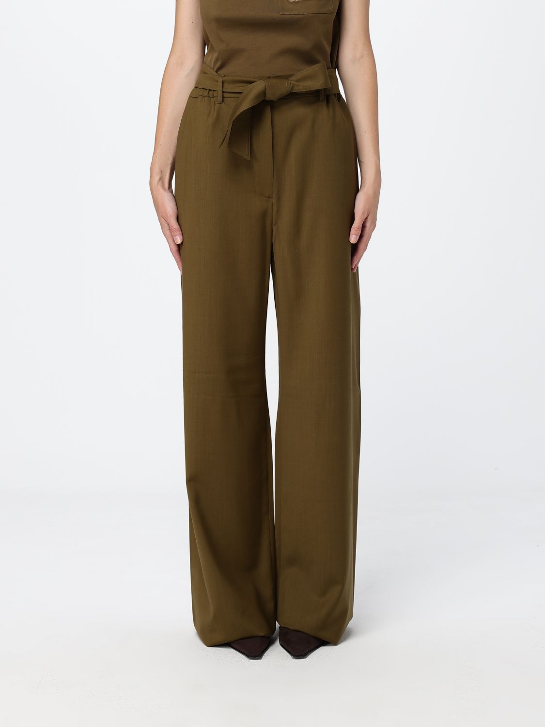 Max Mara Pants Woman Brown MAX MARA