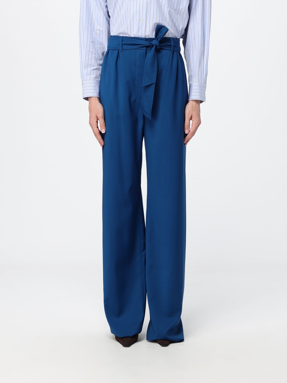 Max Mara Pants Woman Navy MAX MARA