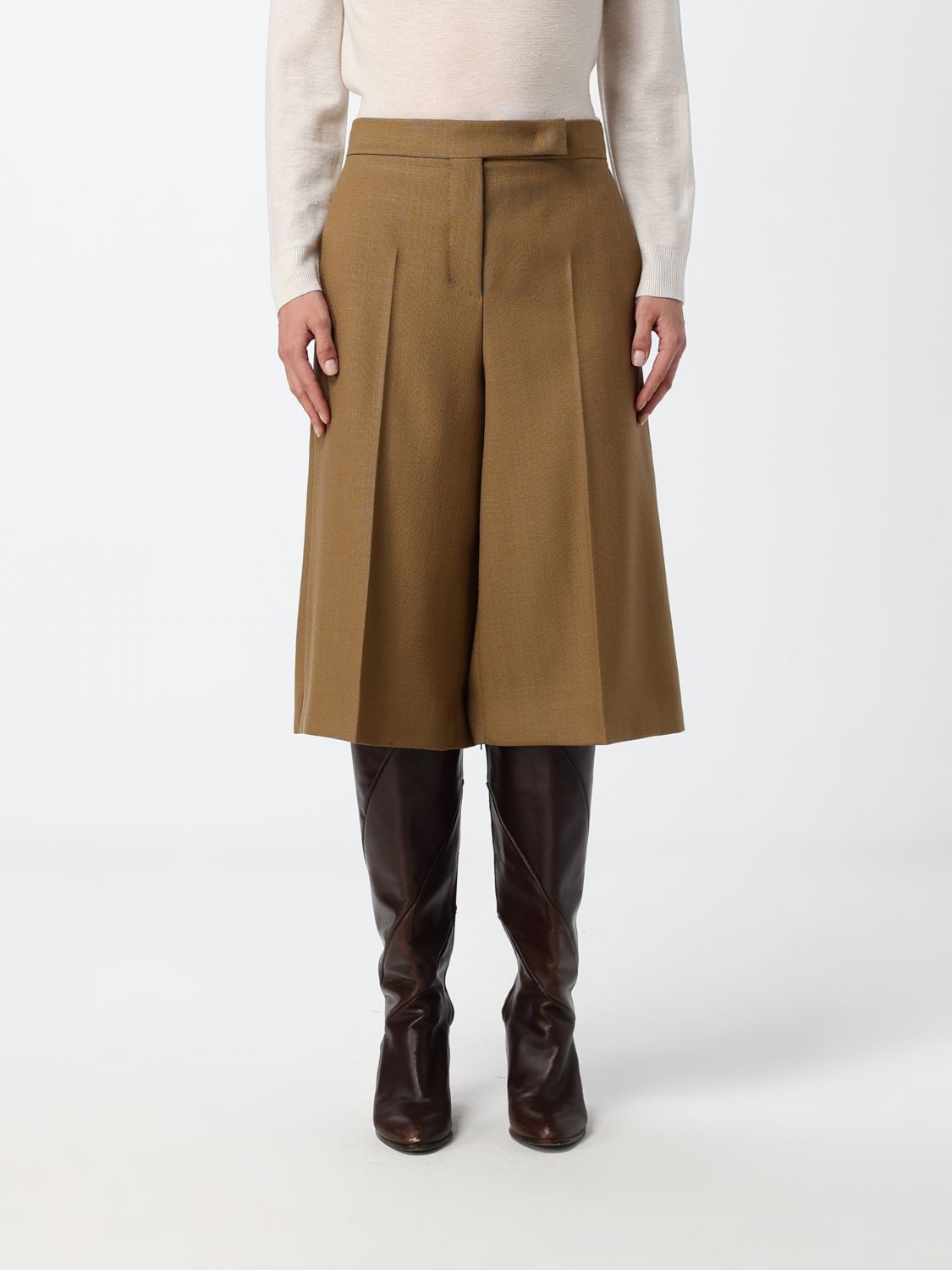 Max Mara Pants Woman Camel MAX MARA