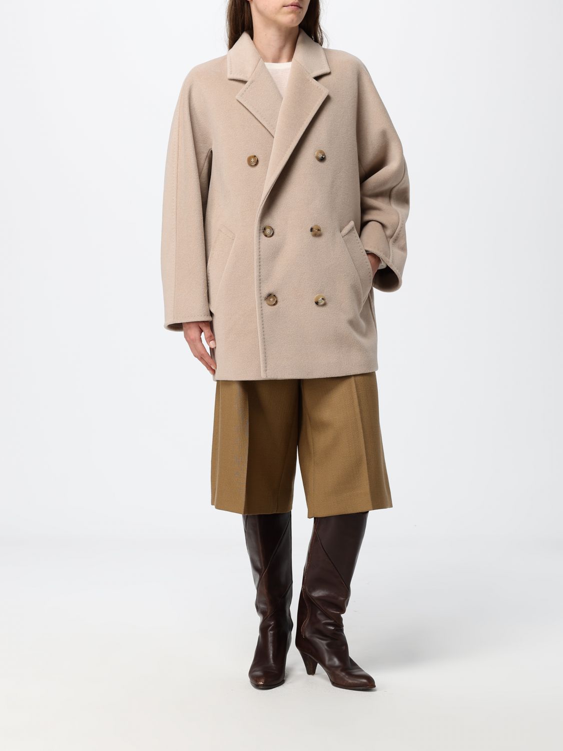 Max Mara Pants Woman Camel MAX MARA