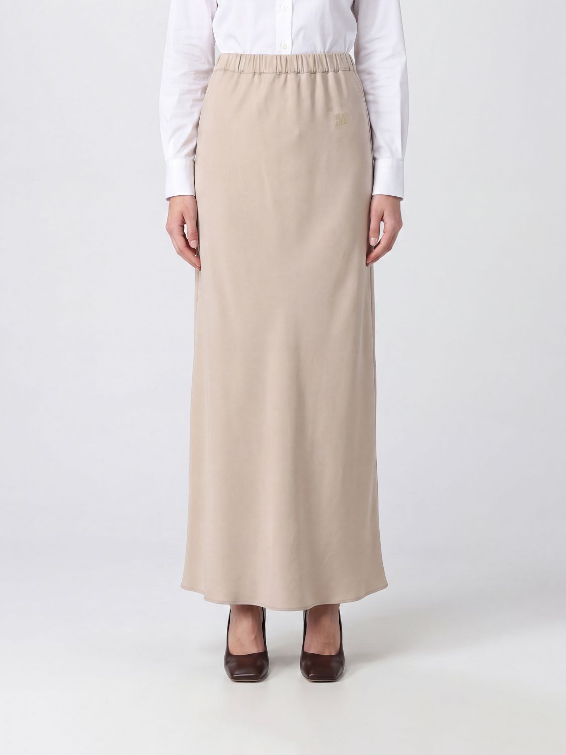 Max Mara Skirt Woman Beige MAX MARA