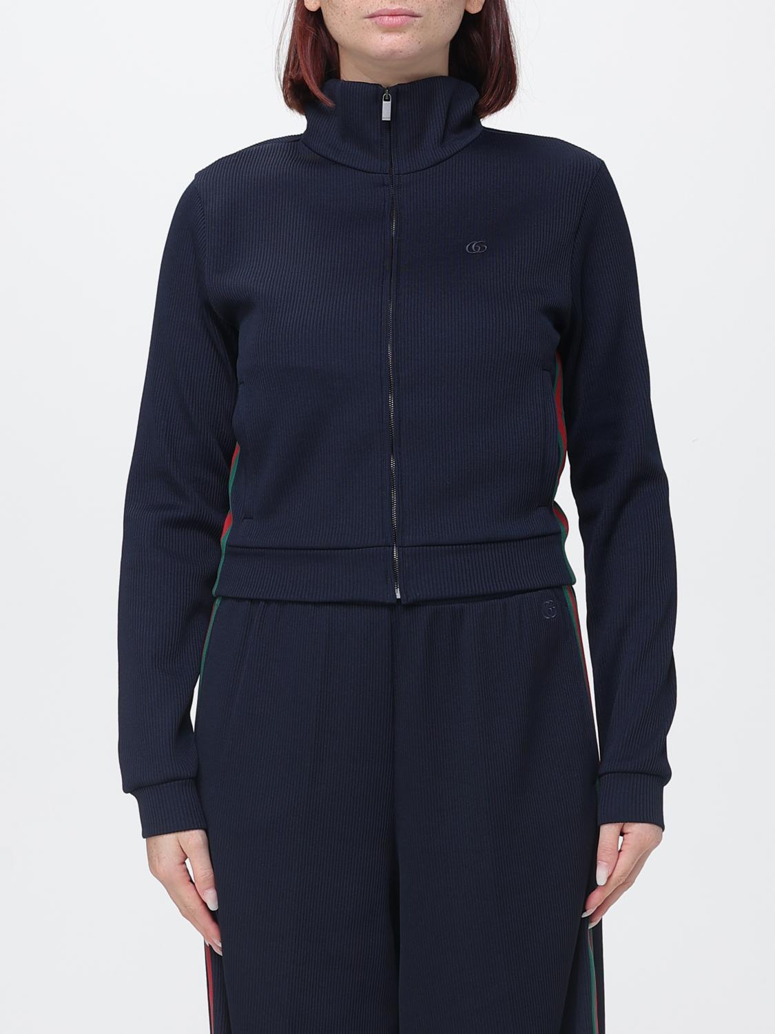 Gucci Web Stripe High Neck Slim Fit Technical Jersey Track Jacket GUCCI