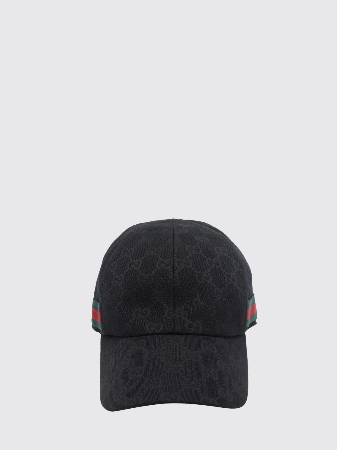 Gucci Men Gucci Striped Gg Monogram Jacquard Baseball Cap GUCCI