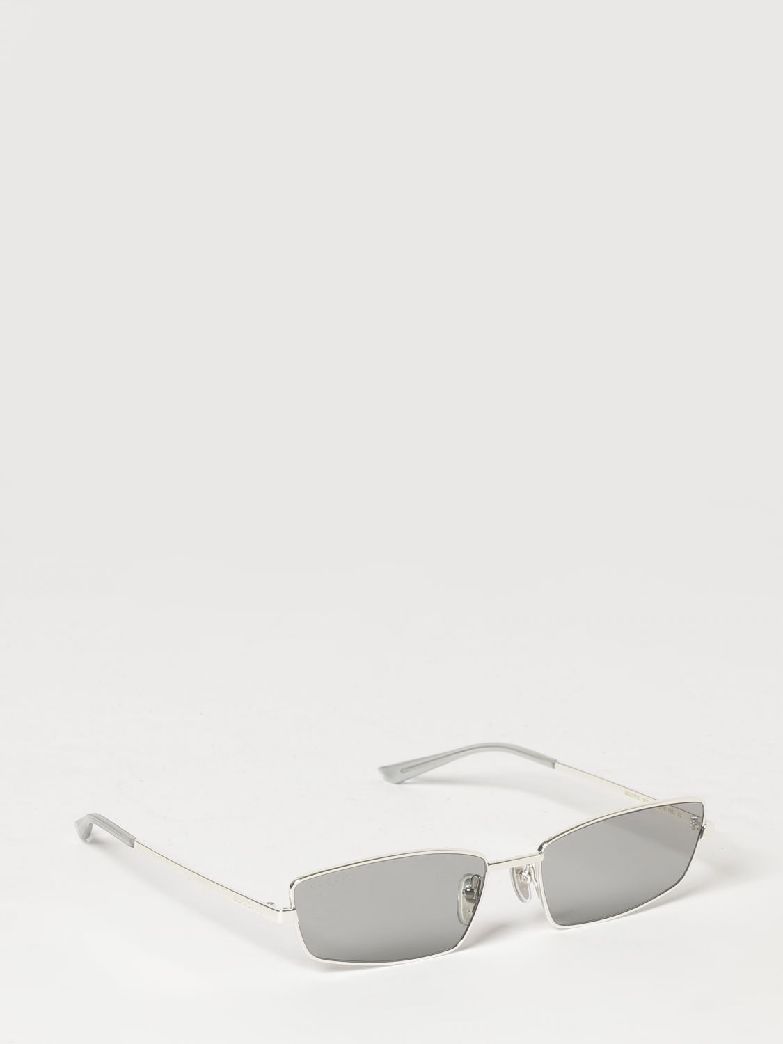 Gucci Engraved-Logo Rectangular Metal Sunglasses GUCCI