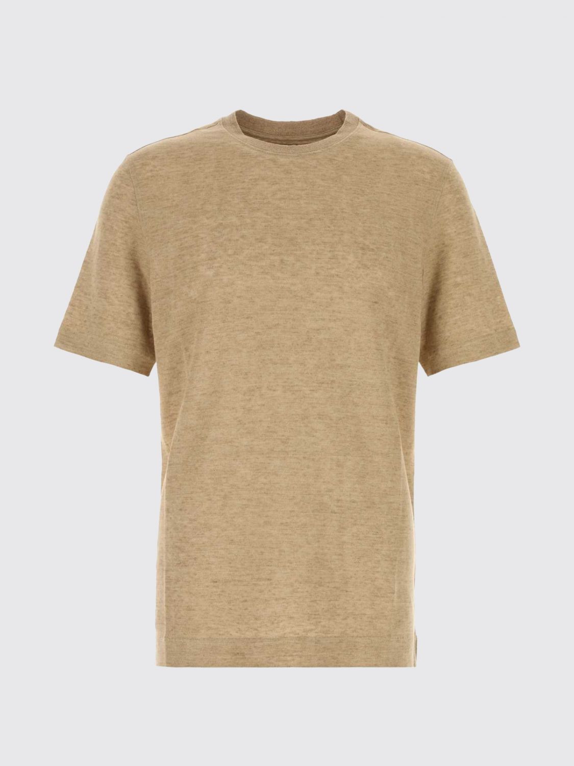 Zegna T-Shirt Men Camel ZEGNA