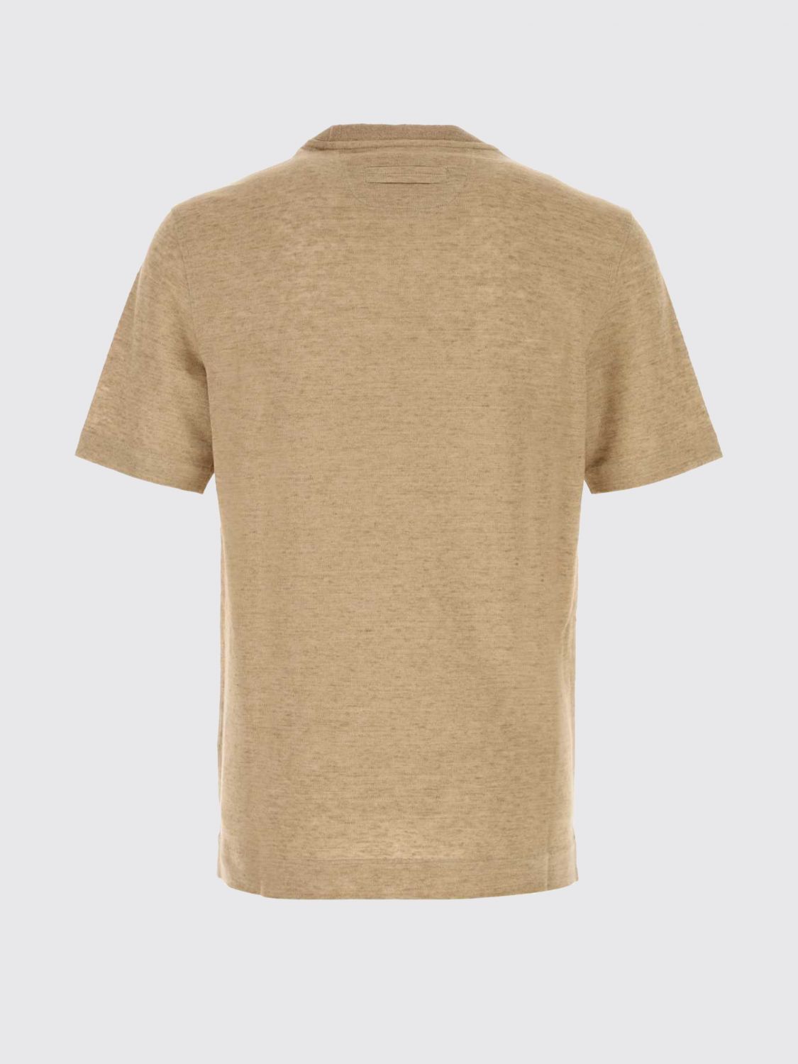 Zegna T-Shirt Men Camel ZEGNA