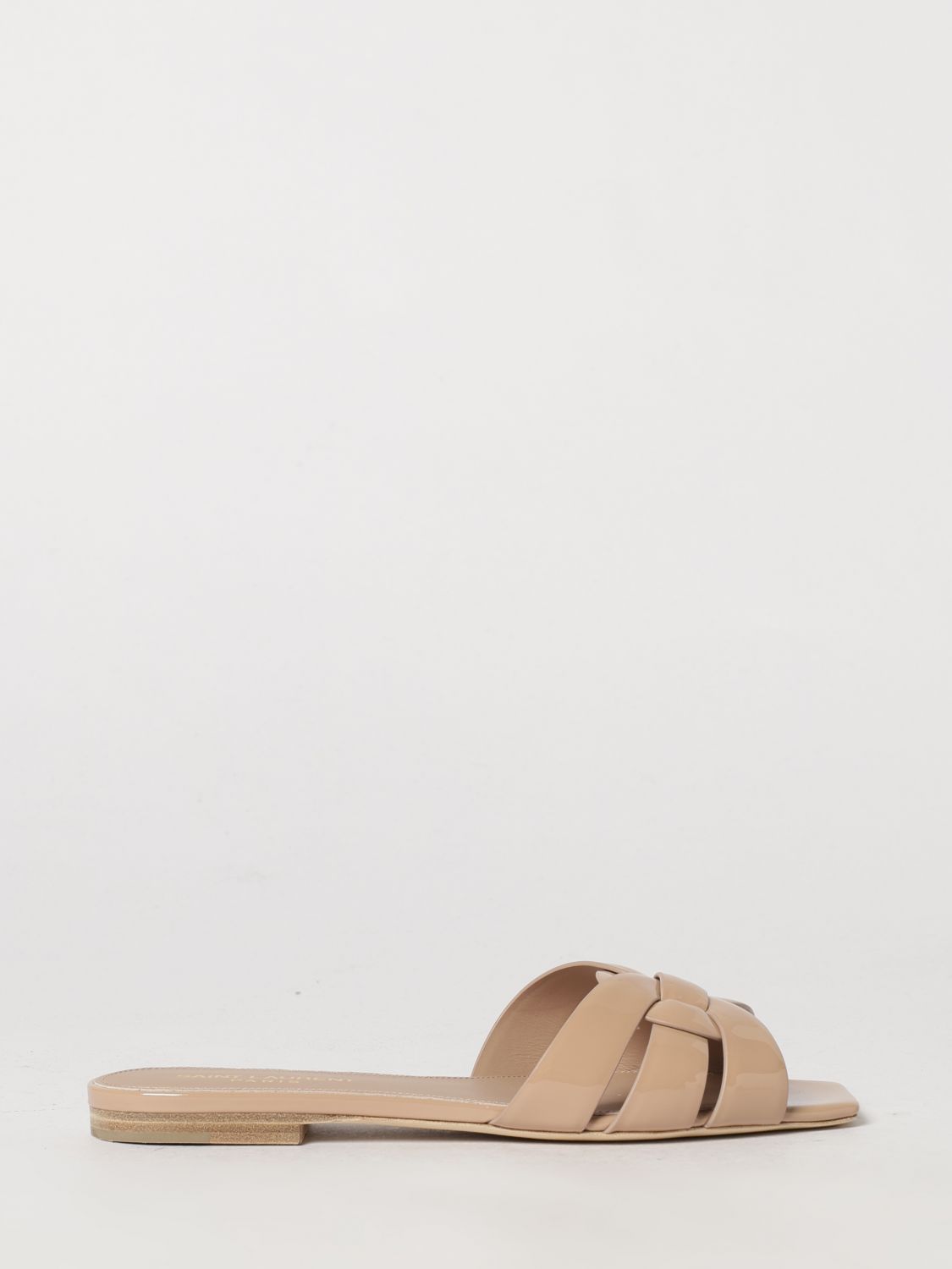 Saint Laurent Women Saint Laurent Nu Pieds 05 Tribute Mules In Patent Leather SAINT LAURENT