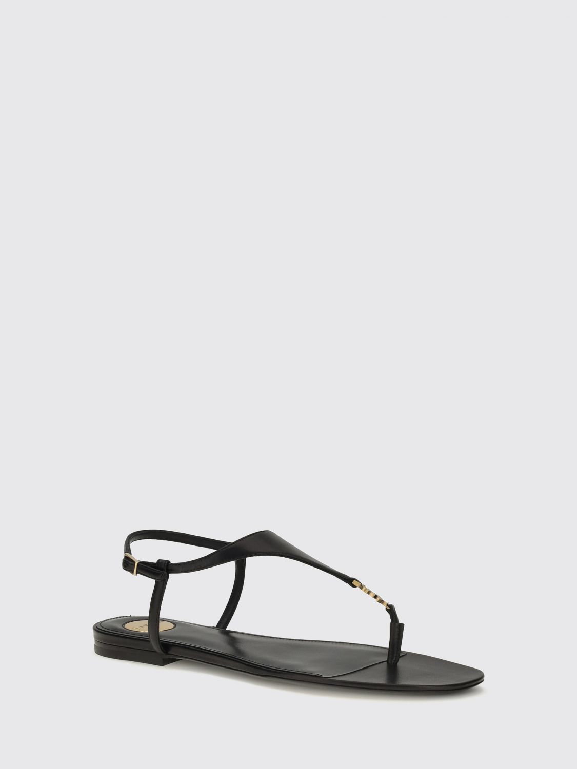 Saint Laurent Heeled Sandal Woman Black SAINT LAURENT