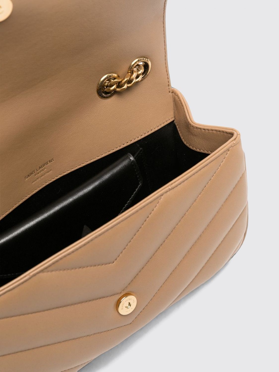 Saint Laurent Women Saint Laurent Loulou Matelasse Leather Shoulder Bag With Chevron Quilting SAINT LAURENT