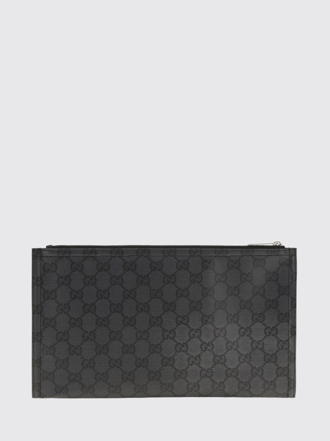 Gucci Men Gucci Black Gg Supreme Fabric Envelope Document Holder GUCCI