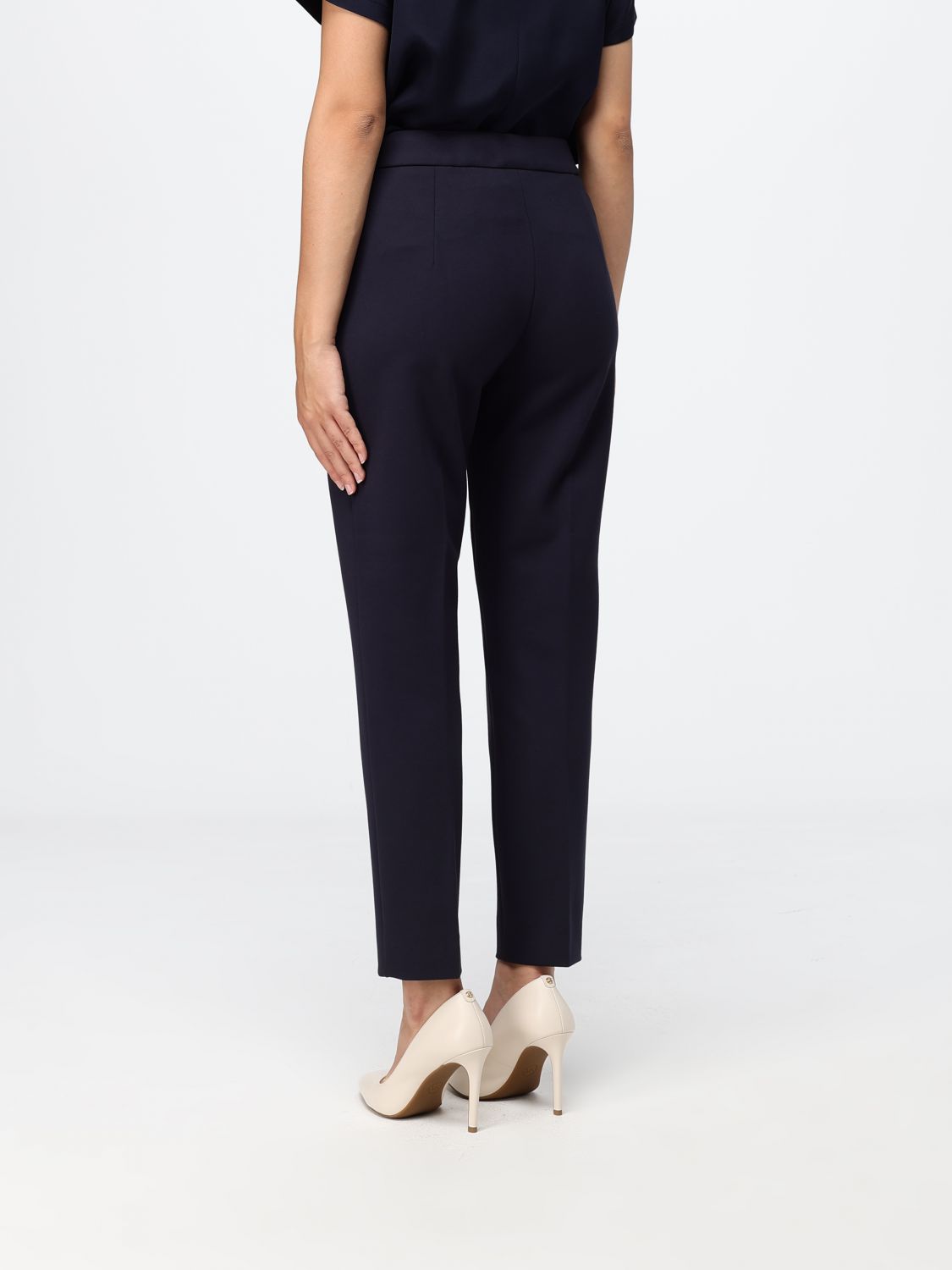 Max Mara Women Max Mara Pegno Slim Fit Chino Trousers In Jersey MAX MARA