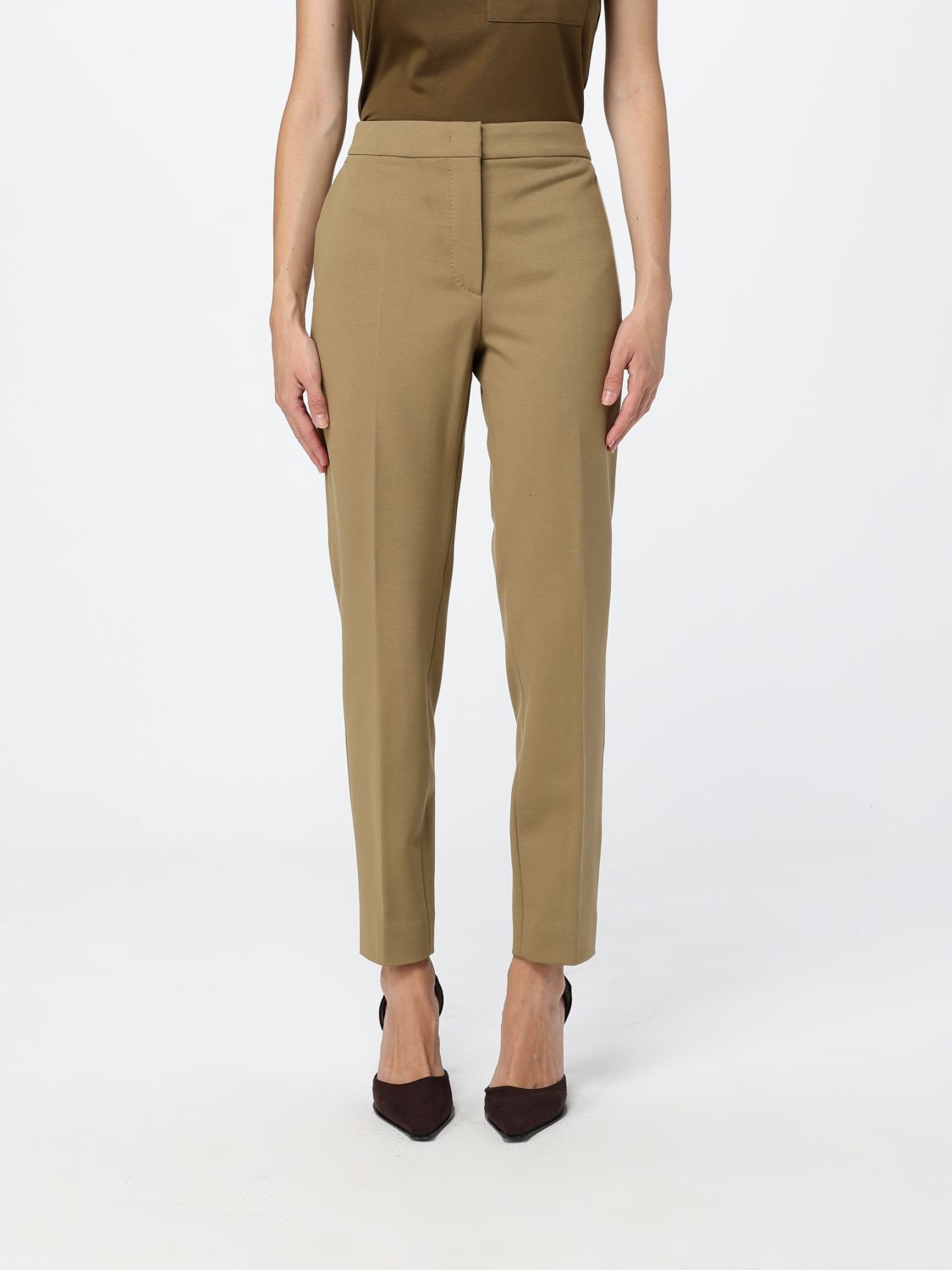Max Mara Pants Woman Green