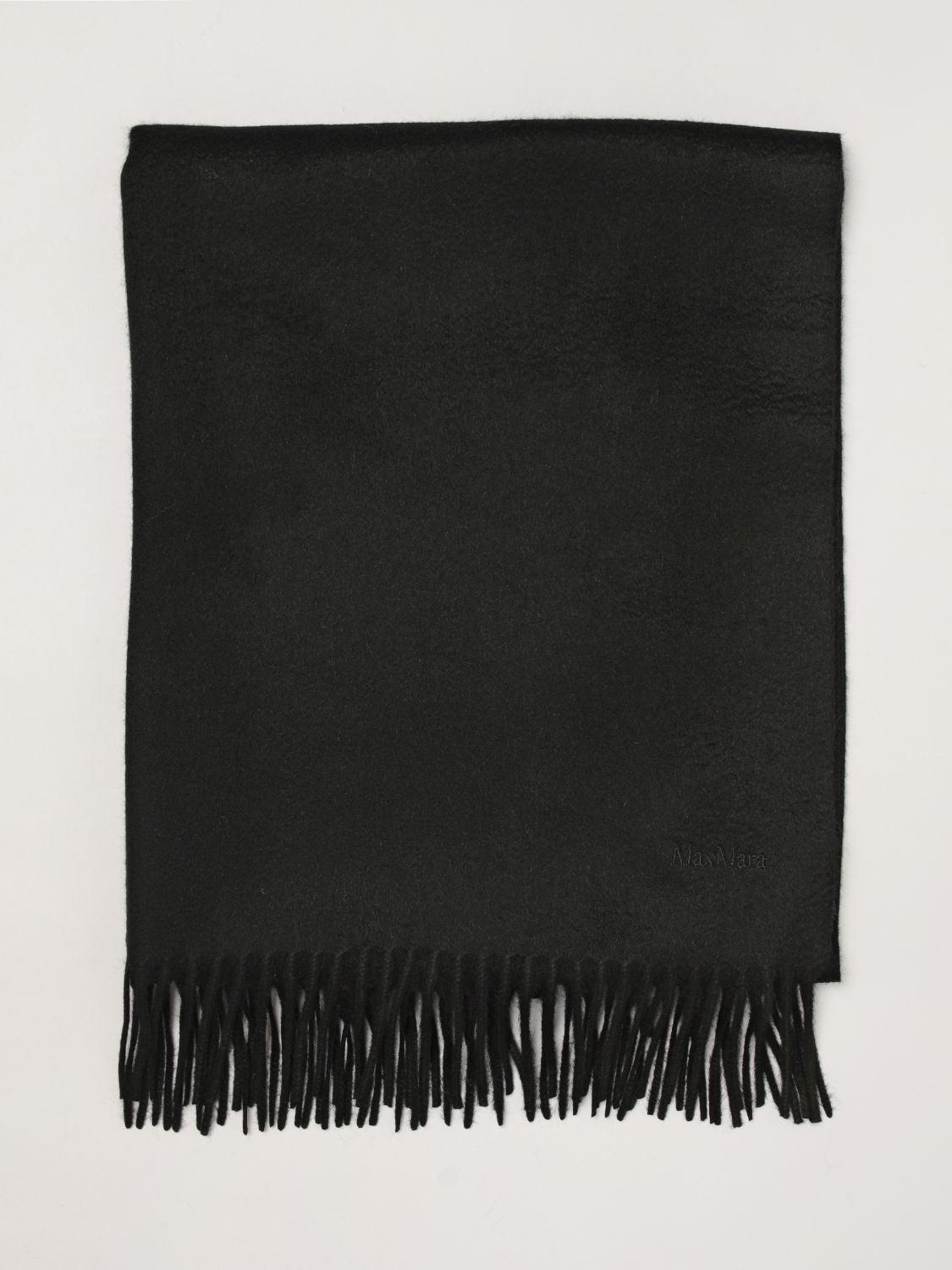 Baci Pure Cashmere Scarf Max Mara With Embroidered Logo And Fringes MAX MARA