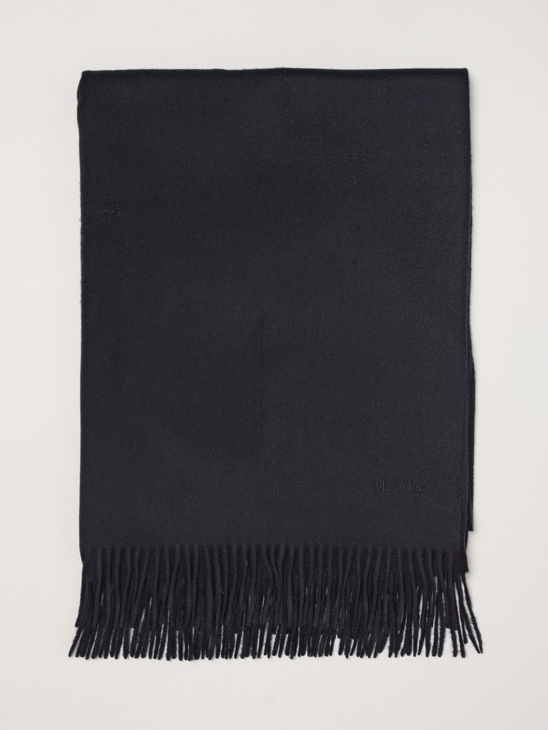 Baci Pure Cashmere Scarf Max Mara With Embroidered Logo And Fringes MAX MARA