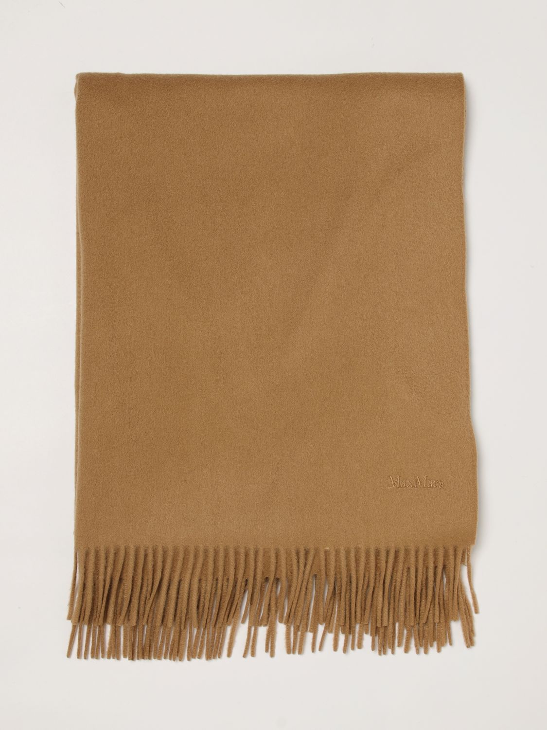 Baci Pure Cashmere Scarf Max Mara With Embroidered Logo And Fringes MAX MARA