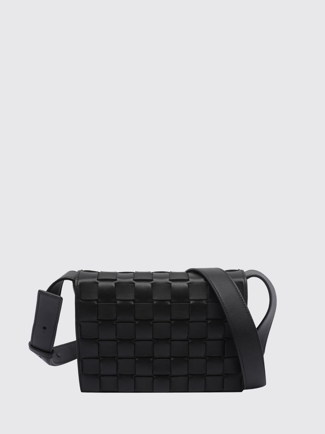 Bottega Veneta Men Bottega Veneta Orto Crossbody Bag In Woven Calfskin Leather BOTTEGA VENETA