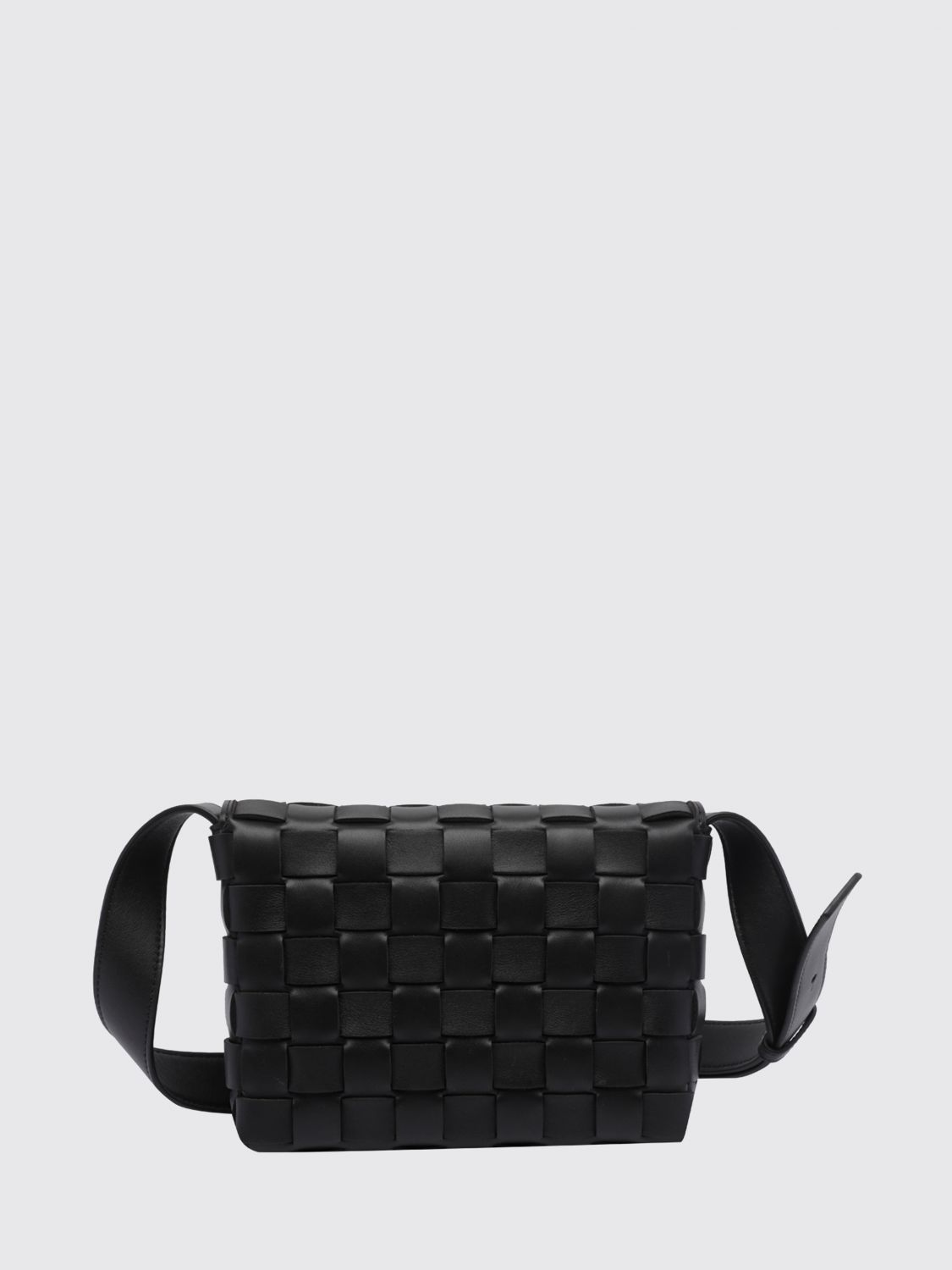 Bottega Veneta Men Bottega Veneta Orto Crossbody Bag In Woven Calfskin Leather BOTTEGA VENETA